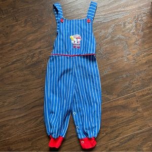 Vintage Eaton Baseball Pinstripe Overalls